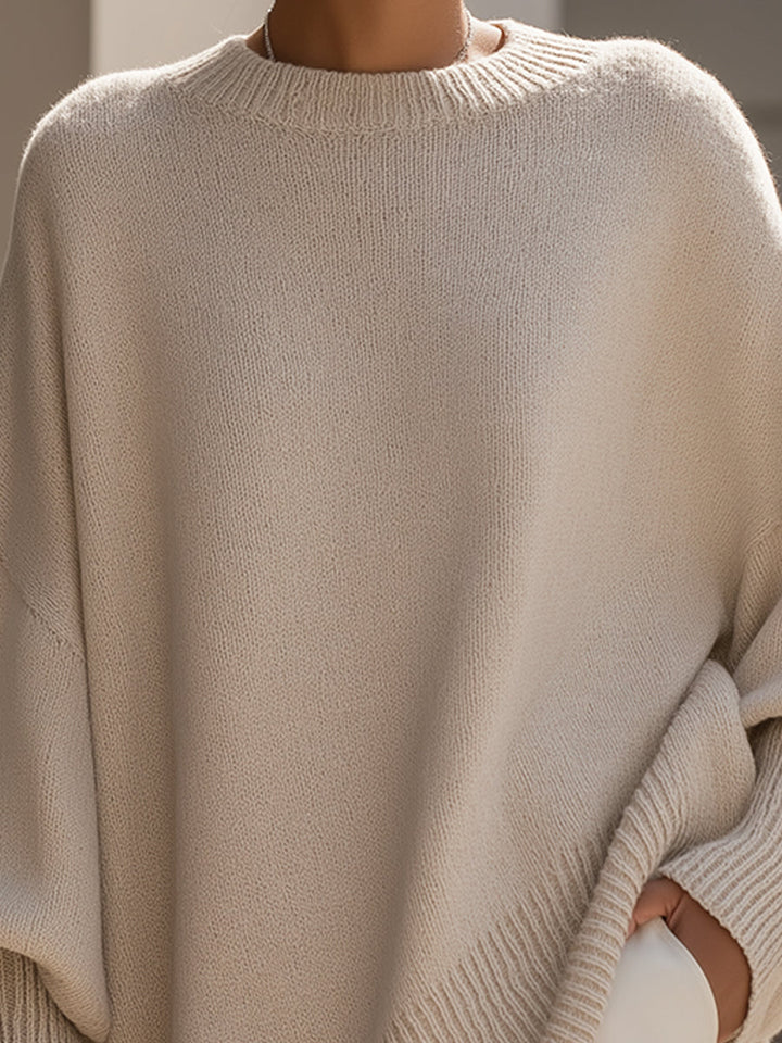 Alpenfeld | Oversize-Pullover mit Drapierung (1 Kaufen, 1 GRATIS dazu)
