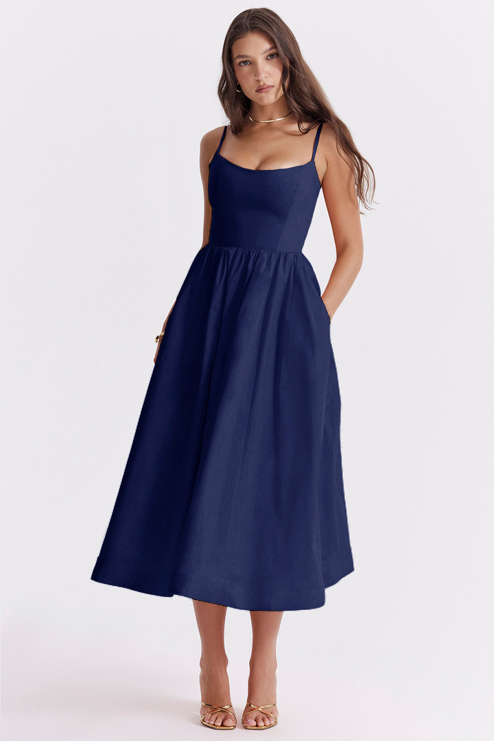 Sommerfeld | Elegantes Korsett Sommer Midi Kleid