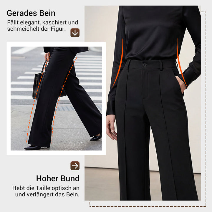 Alpenfeld | Damen Anzughose mit hoher Taille (1 kaufen, 1 GRATIS dazu)