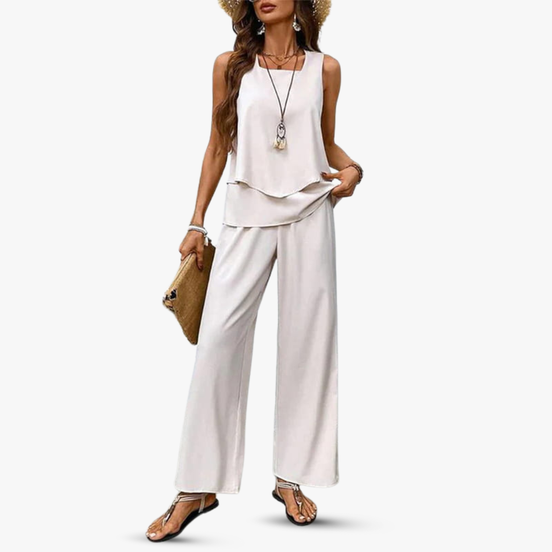 Amara™ – Premium Zweiteiliges Set mit Ärmellosem Top und Hose