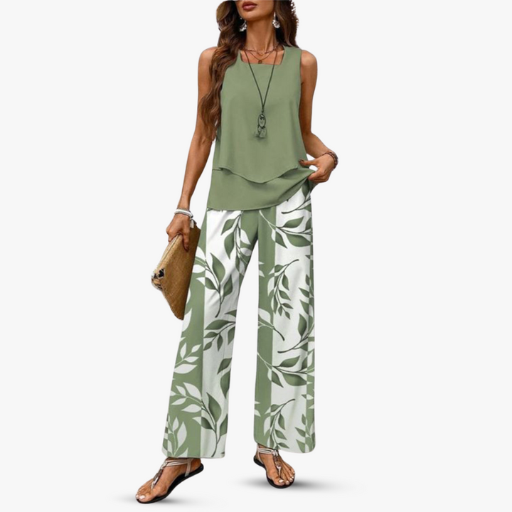 Amara™ – Premium Zweiteiliges Set mit Ärmellosem Top und Hose