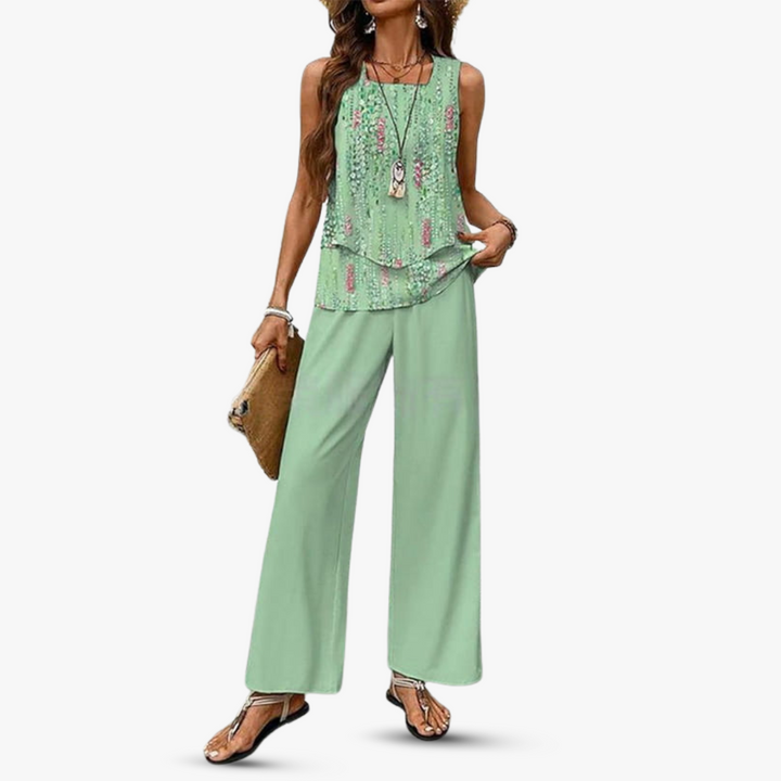 Amara™ – Premium Zweiteiliges Set mit Ärmellosem Top und Hose
