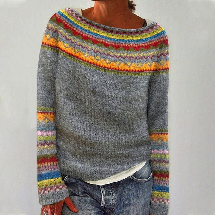 Alpenfeld | Strickpullover mit Rundhalsausschnitt