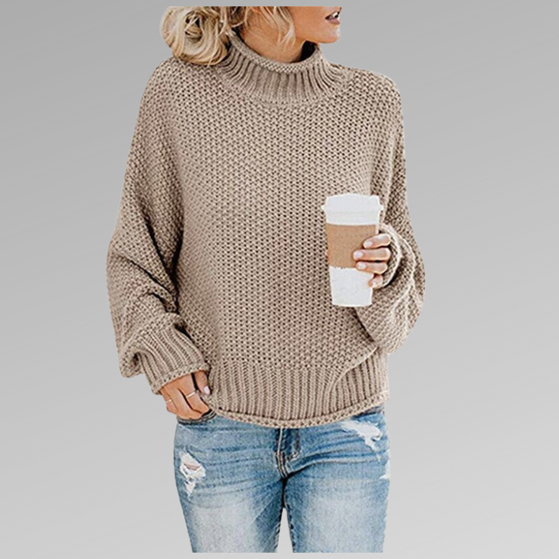 Alpenfeld | Pullover mit hohem Kragen