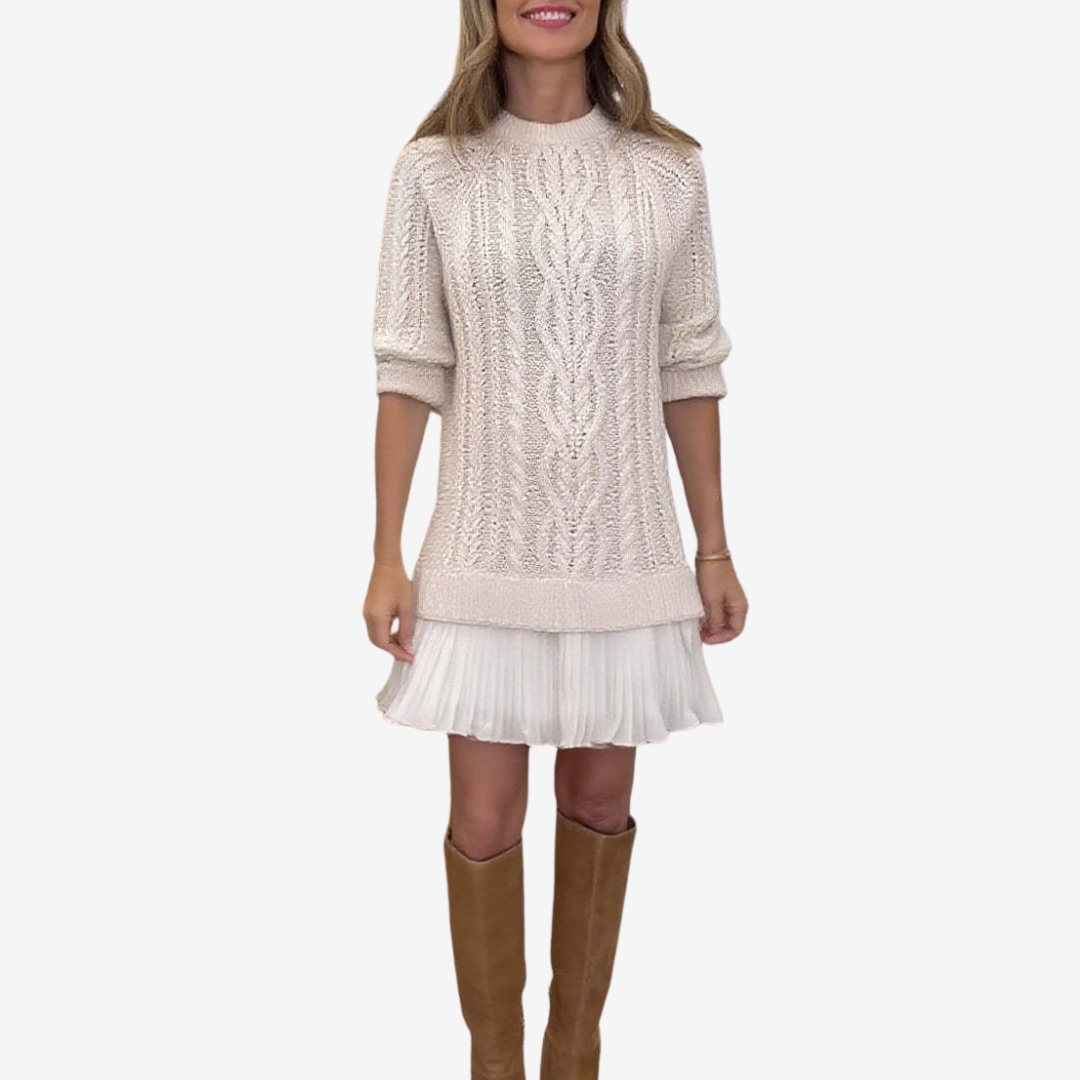 Trivora™ - Stilvolles & Warmes Strickkleid