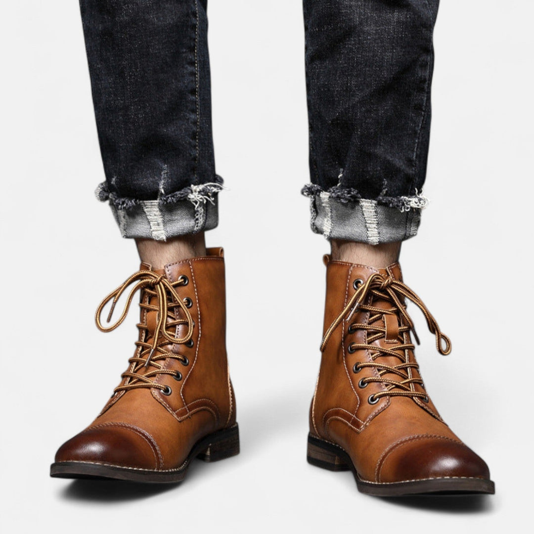 Alpenfeld | Elegante Herrenstiefel aus Kunstleder