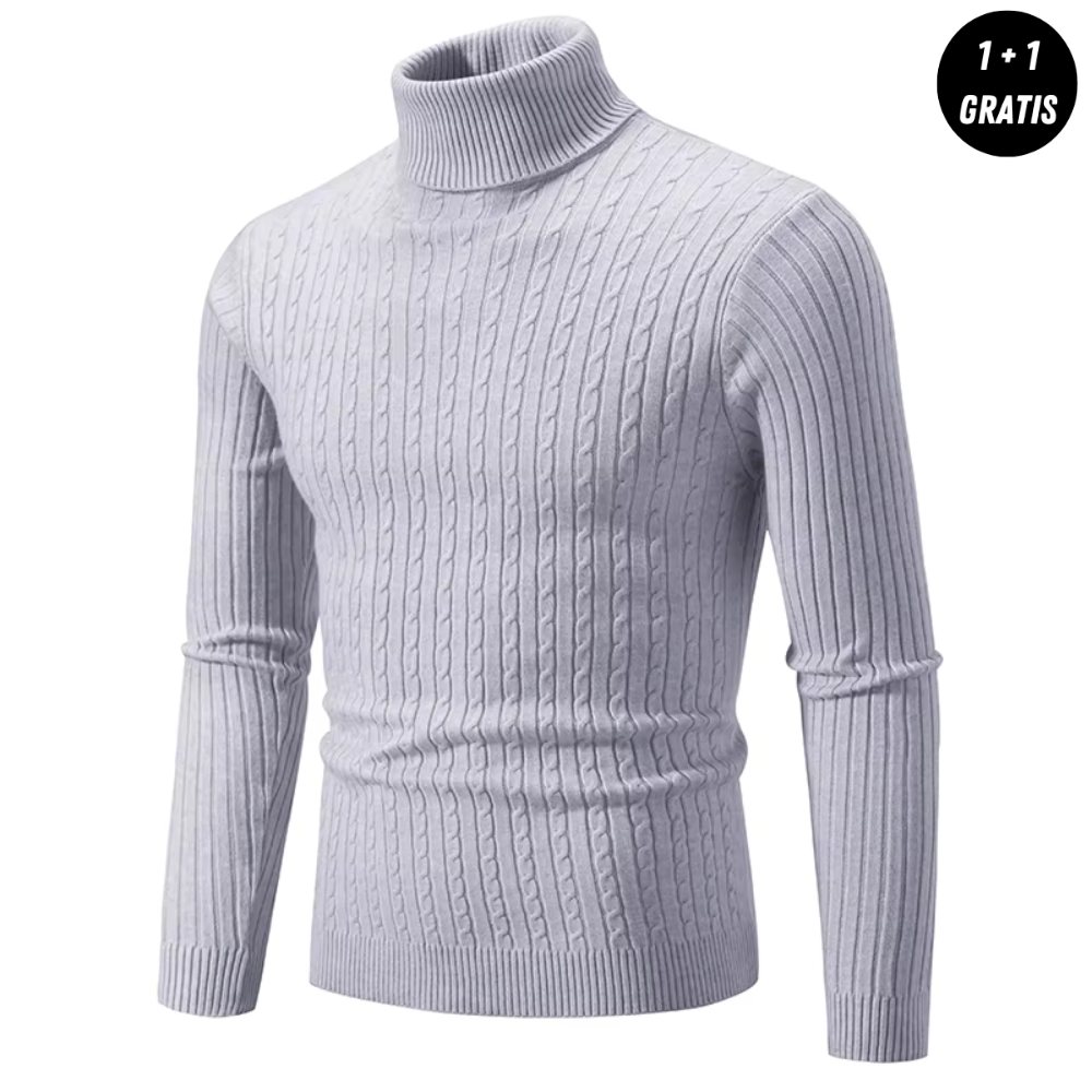 Alpenfeld™ | Warmer Strickpullover mit Rollkragen