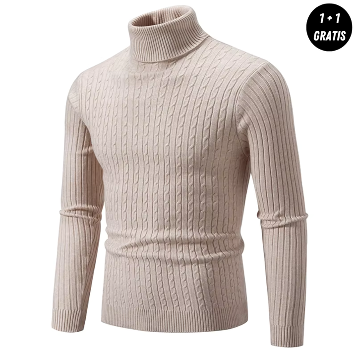 Alpenfeld™ | Warmer Strickpullover mit Rollkragen