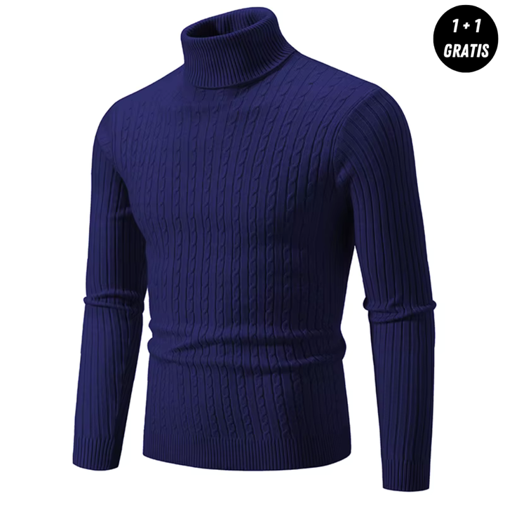 Alpenfeld™ | Warmer Strickpullover mit Rollkragen