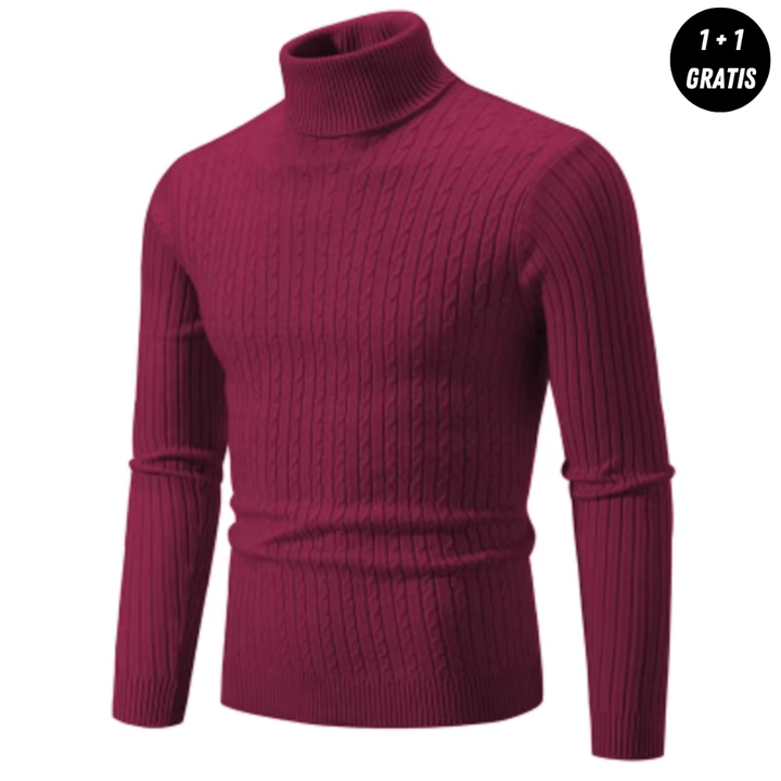 Alpenfeld™ | Warmer Strickpullover mit Rollkragen
