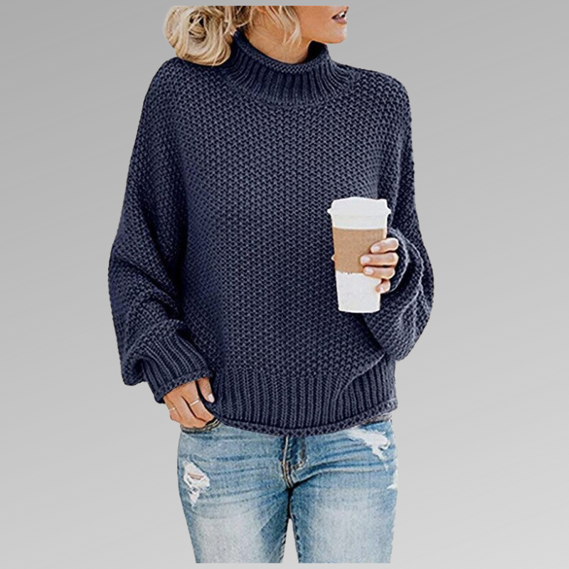 Alpenfeld | Pullover mit hohem Kragen