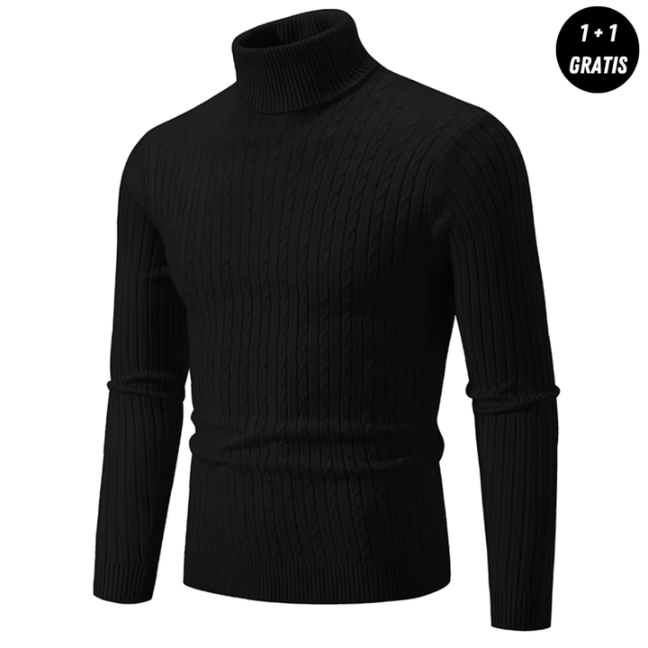 Alpenfeld™ | Warmer Strickpullover mit Rollkragen