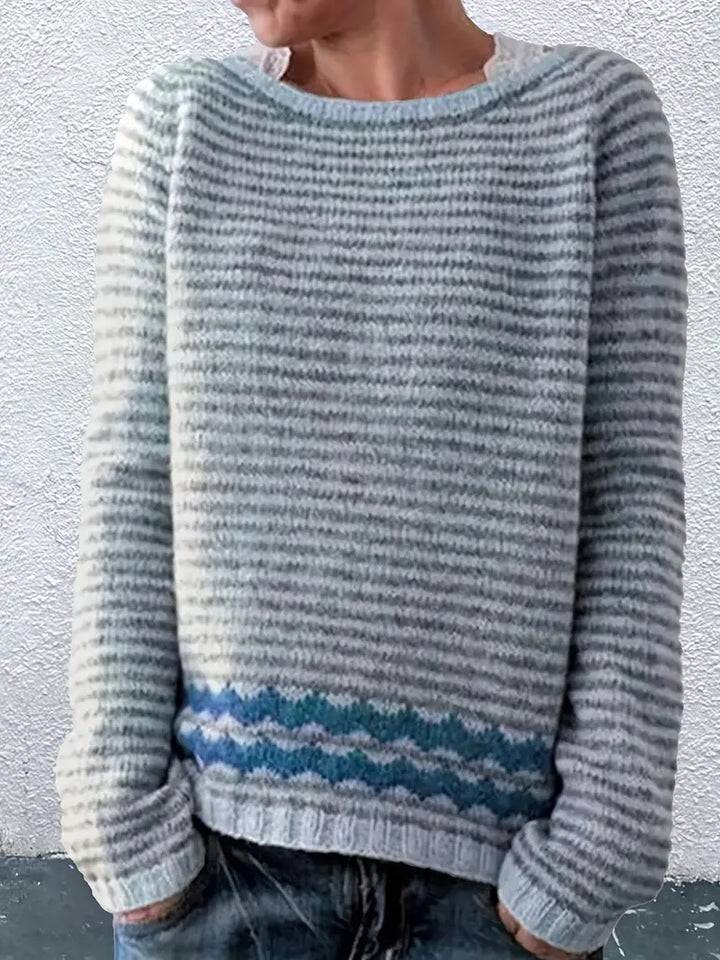 Alpenfeld | Gestreifter Strickpullover