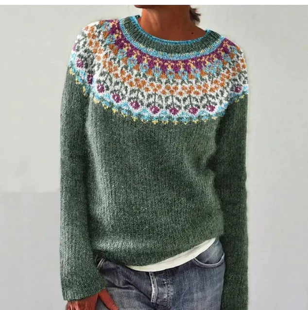 Alpenfeld | Strickpullover mit Rundhalsausschnitt