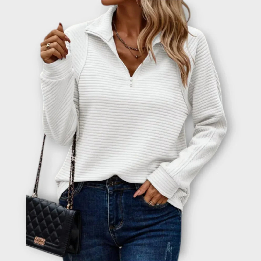 Alpenfeld | Eleganter Half-Zip Pullover für Damen (1 kaufen, 1 GRATIS dazu)