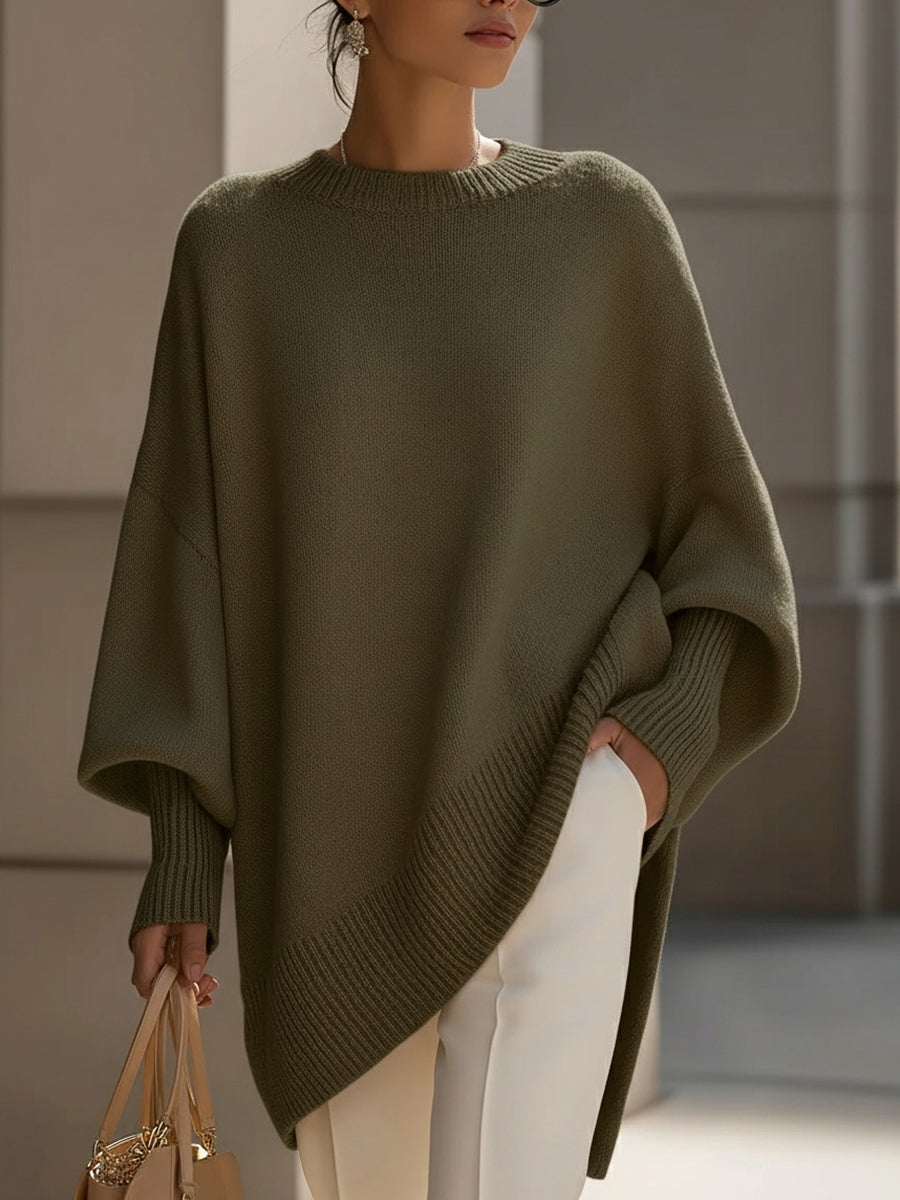 Alpenfeld | Oversize-Pullover mit Drapierung (1 Kaufen, 1 GRATIS dazu)