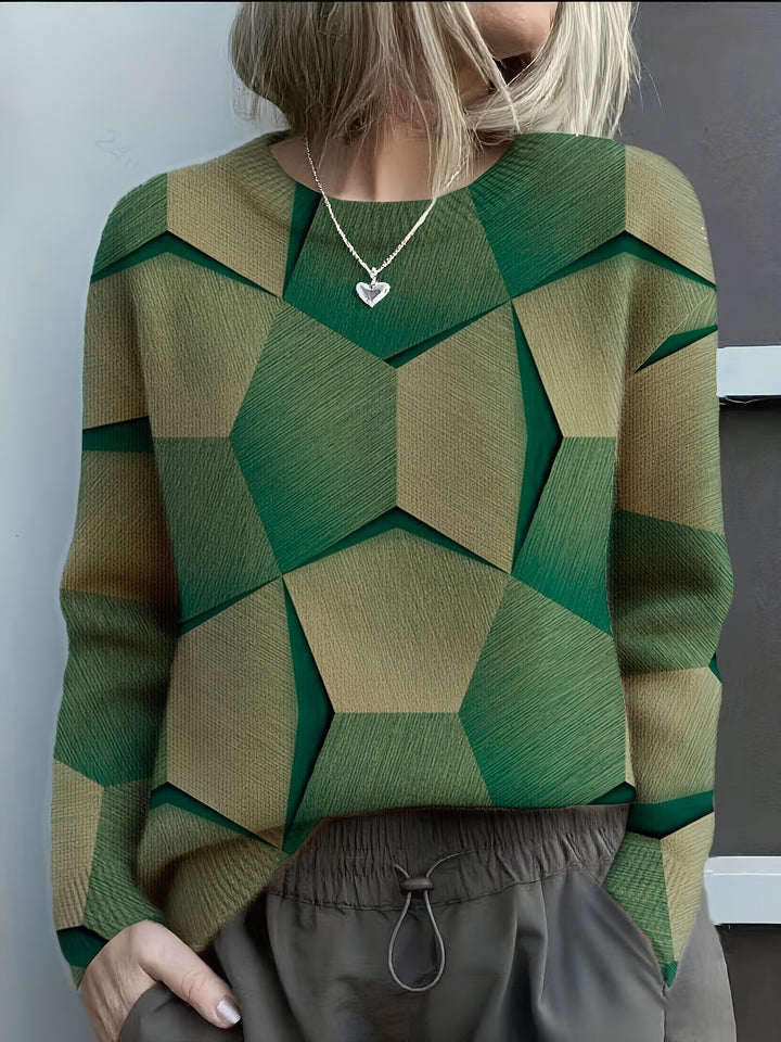 Alpenfeld | Geometrischer Strickpullover
