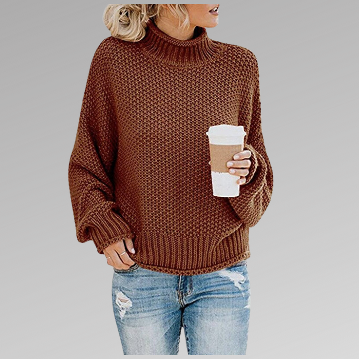 Alpenfeld | Pullover mit hohem Kragen