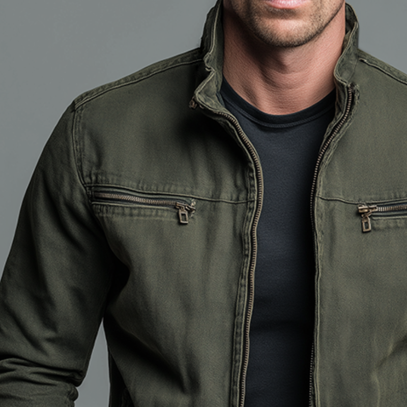 Alpenfeld | Vintage-Baumwolljacke mit Reissverschluss