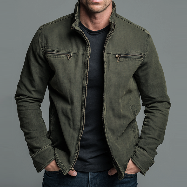 Alpenfeld | Vintage-Baumwolljacke mit Reissverschluss