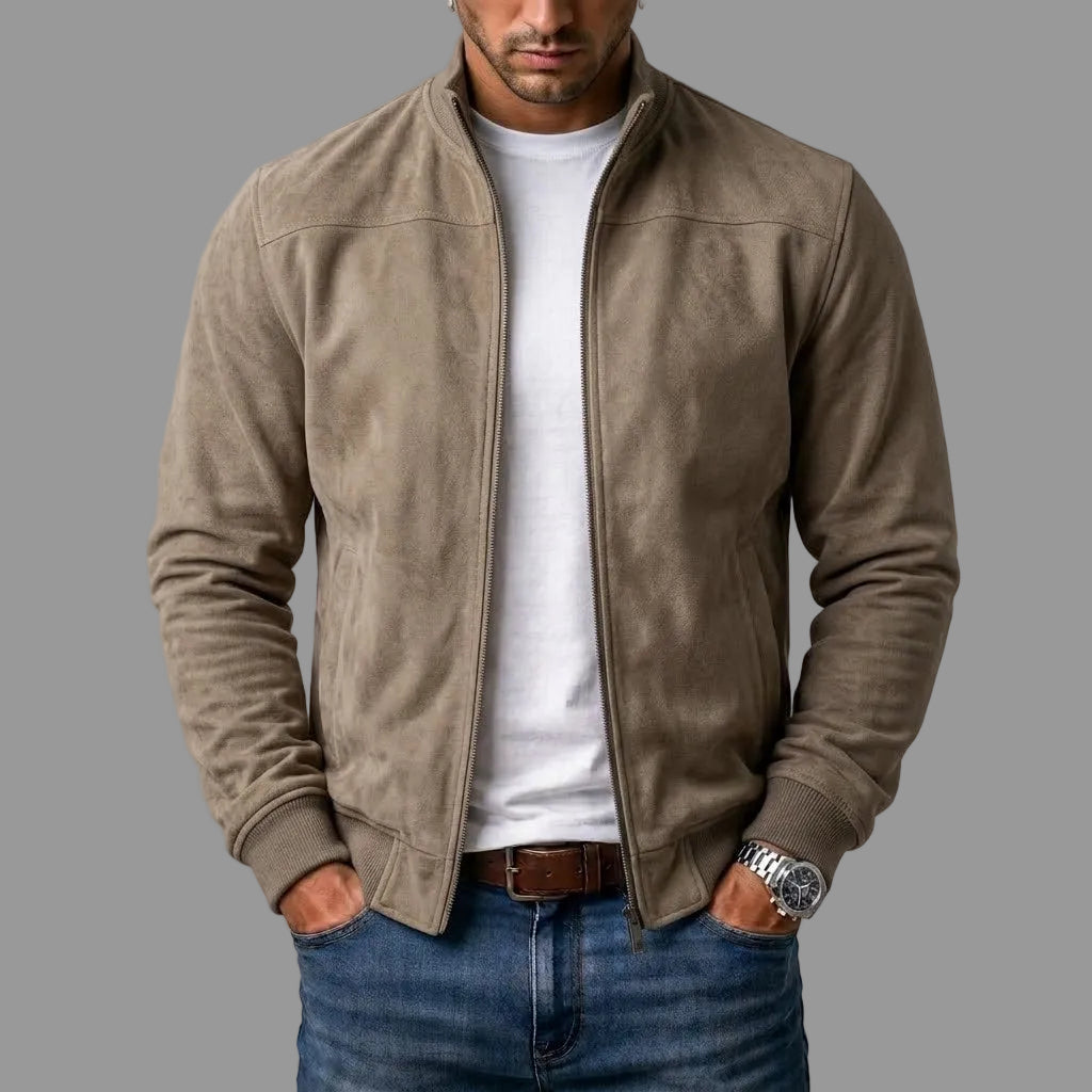 Alpenfeld | Elegante Wildleder-Bomberjacke für Herren (1 Kaufen, 1 GRATIS dazu)