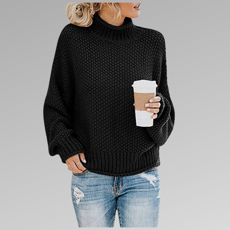 Alpenfeld | Pullover mit hohem Kragen