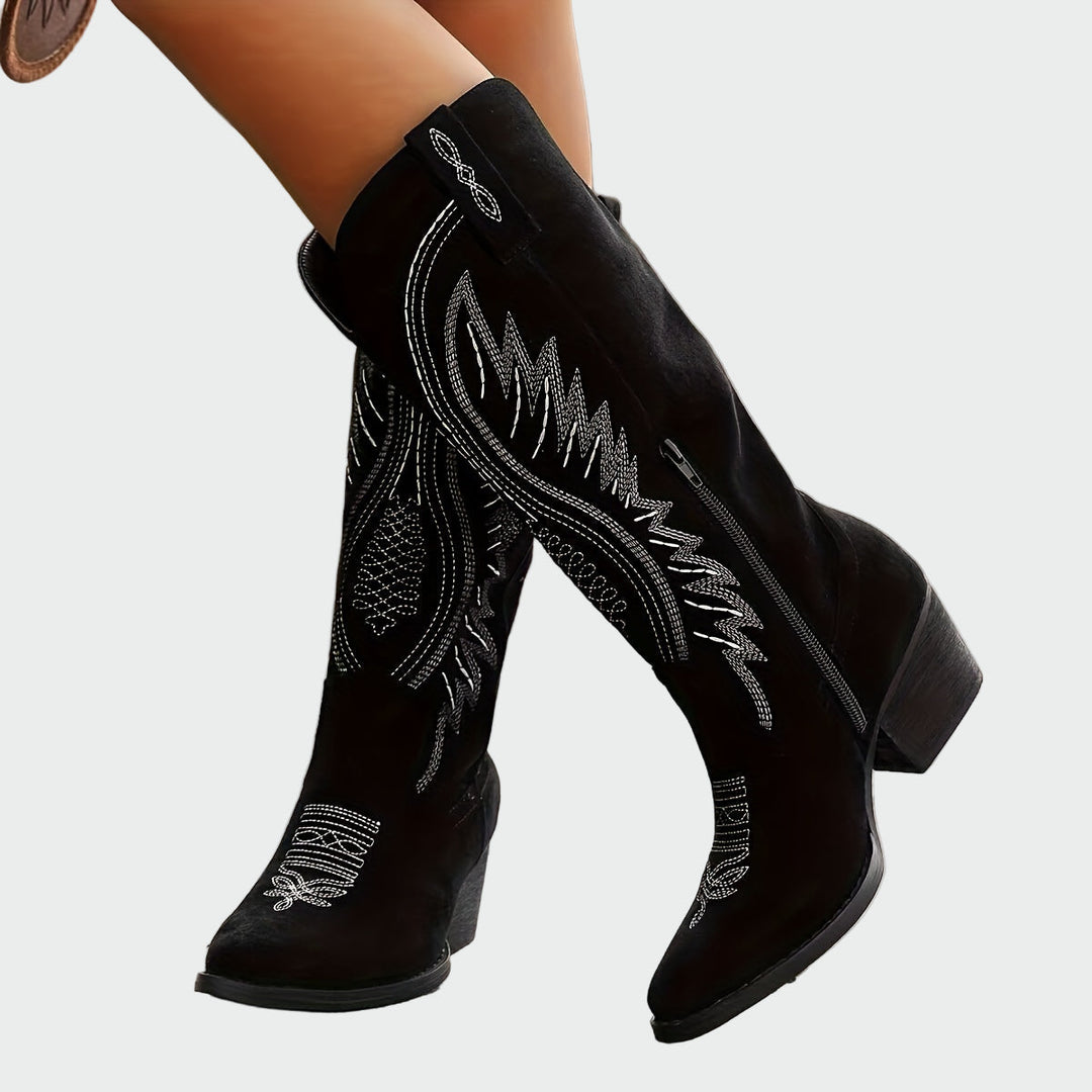 Sommerfeld™ | Modische bestickte Western-Stiefel