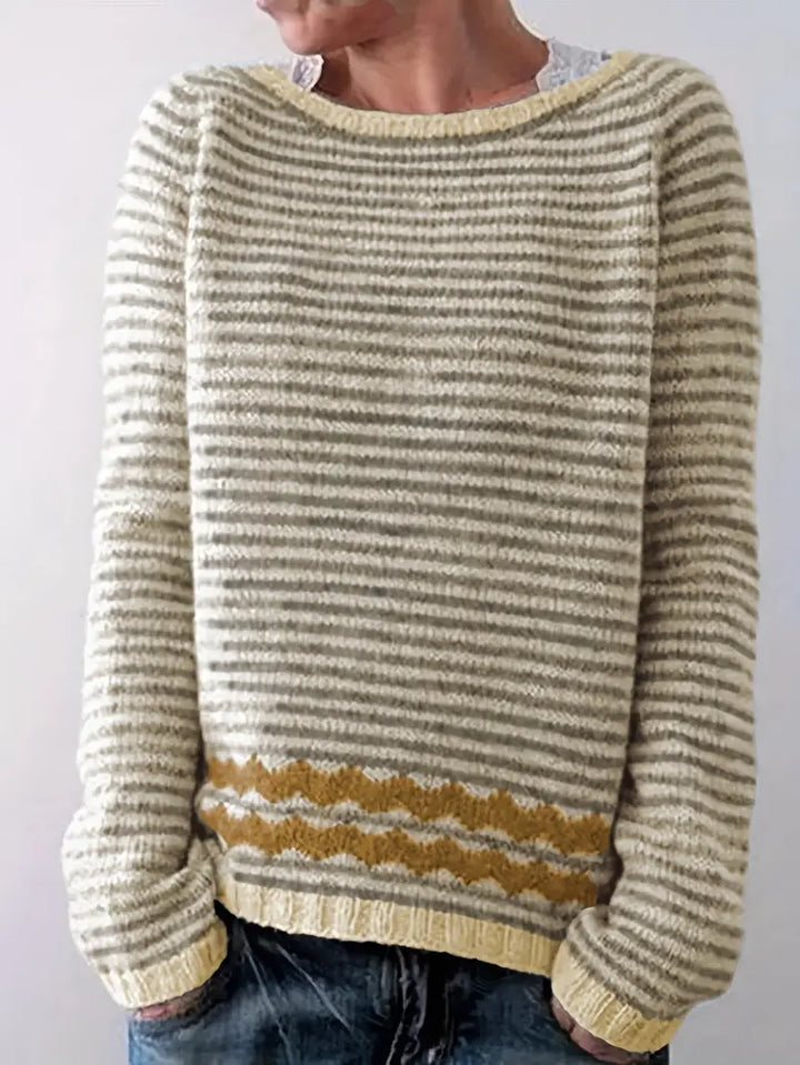 Alpenfeld | Gestreifter Strickpullover