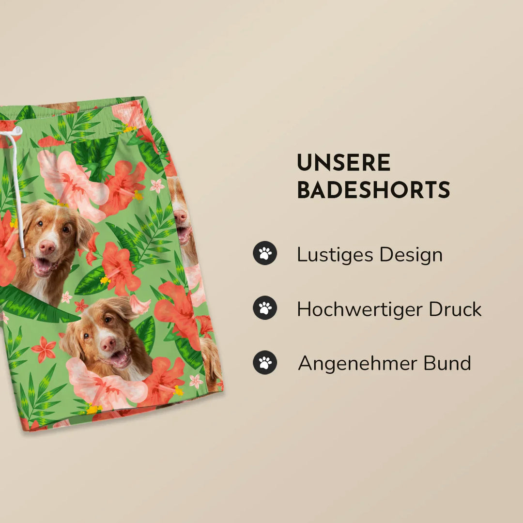 Sommerfeld - Personalisierte Badehose "Haustier"