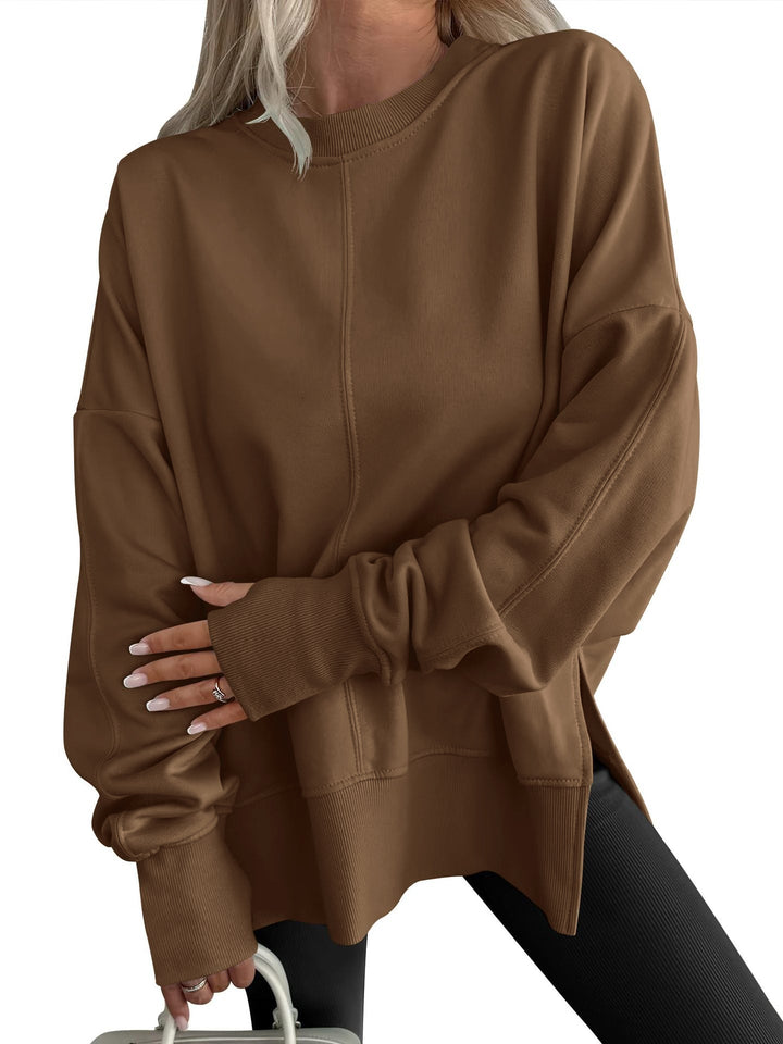Lena™ |  Bequemes Oversized-Langarm-Sweatshirt