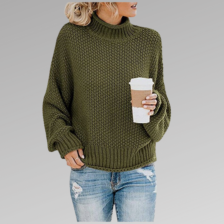 Alpenfeld | Pullover mit hohem Kragen