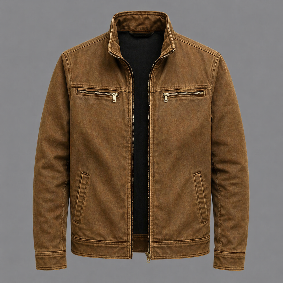 Alpenfeld | Vintage-Baumwolljacke mit Reissverschluss