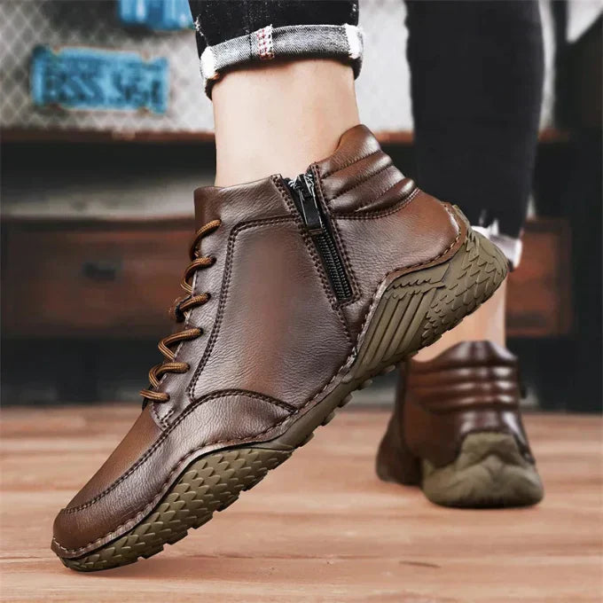 Alpenfeld | Wadenhohe Stiefel aus echtem Leder