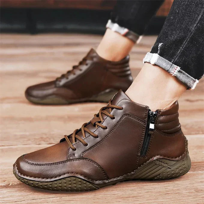 Alpenfeld | Wadenhohe Stiefel aus echtem Leder