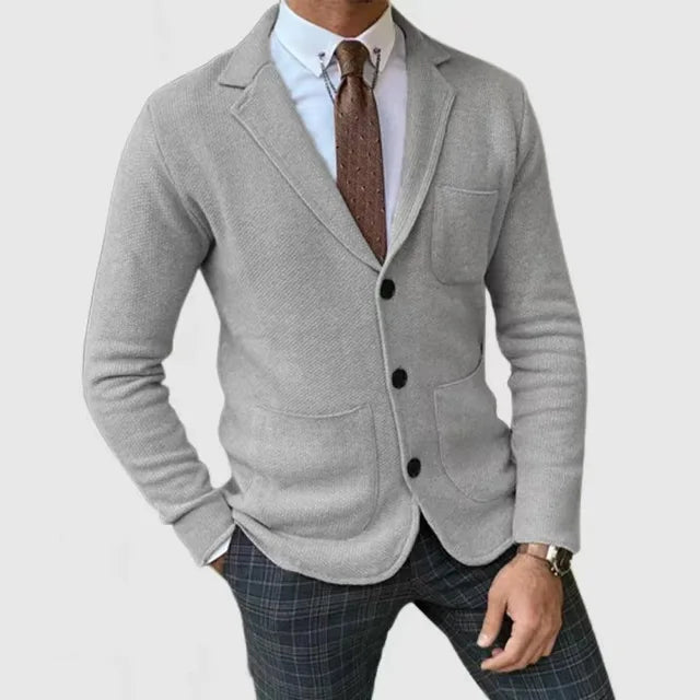 Alpenfeld | Casual Slim Blazer für Herren mit Taschen