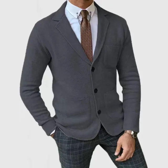 Alpenfeld | Casual Slim Blazer für Herren mit Taschen