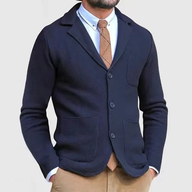 Alpenfeld | Casual Slim Blazer für Herren mit Taschen