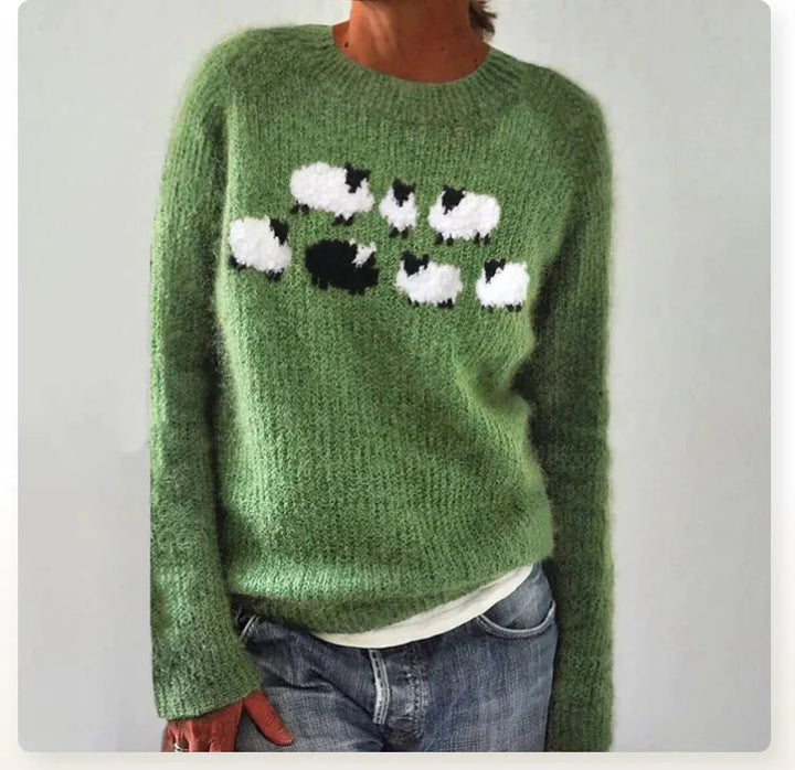 Alpenfeld | Strickpullover mit Rundhalsausschnitt