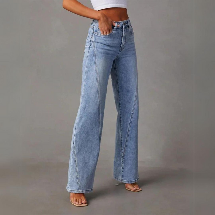 Alpenfeld | WEITE JEANS MIT HOHER TAILLE