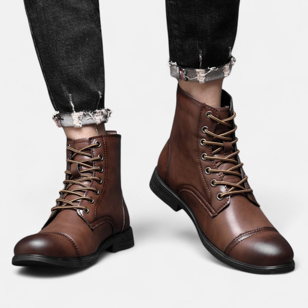 Alpenfeld | Elegante Herrenstiefel aus Kunstleder