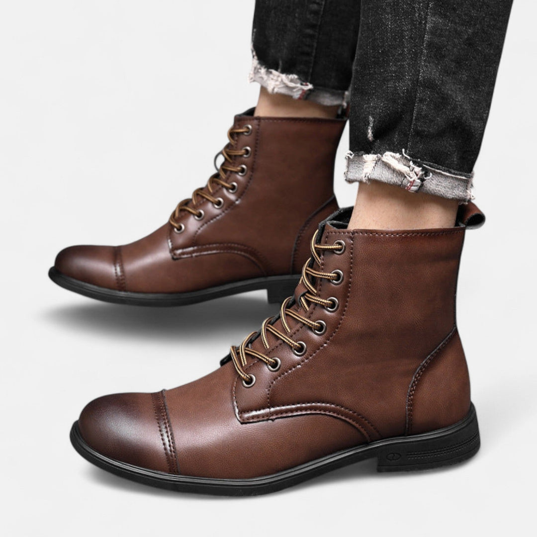 Alpenfeld | Elegante Herrenstiefel aus Kunstleder