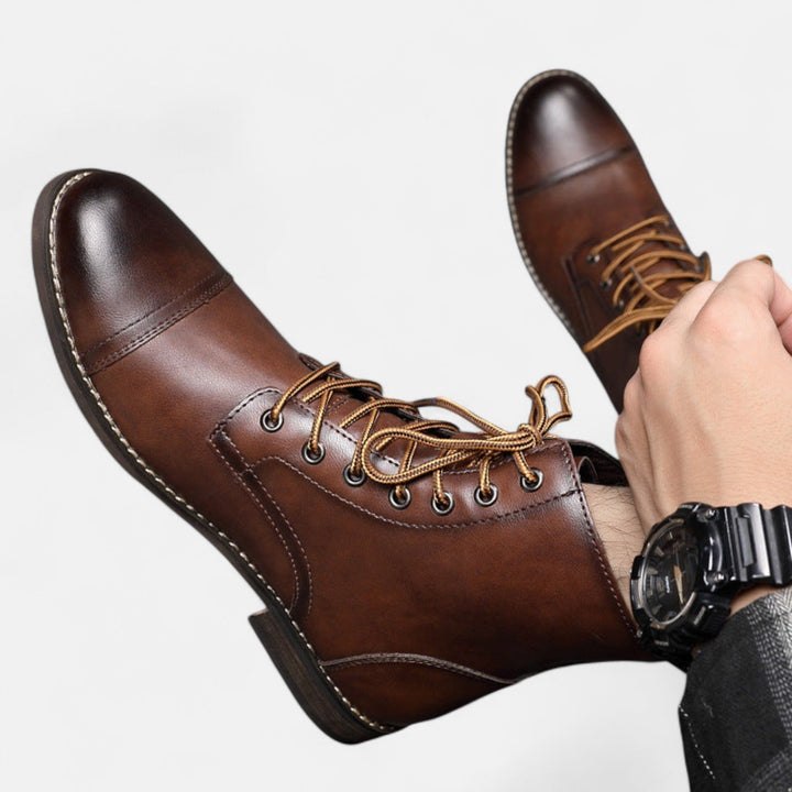 Alpenfeld | Elegante Herrenstiefel aus Kunstleder