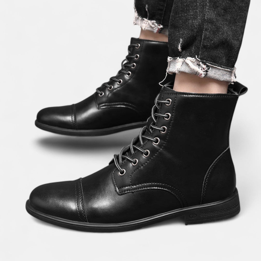 Alpenfeld | Elegante Herrenstiefel aus Kunstleder