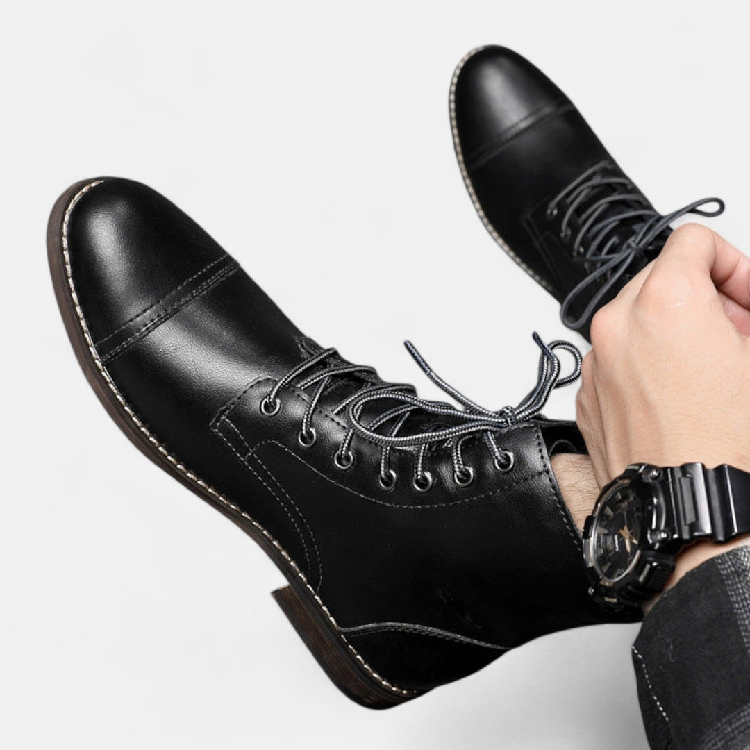 Alpenfeld | Elegante Herrenstiefel aus Kunstleder