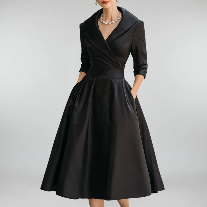 Lea™ - Elegantes Midikleid mit Dezentem Glanz