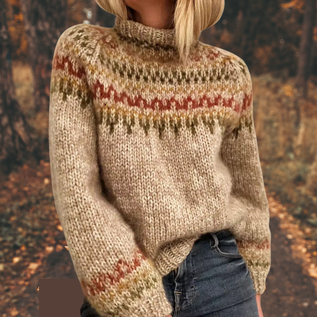 Alpenfeld | Strickpullover mit Stehkragen