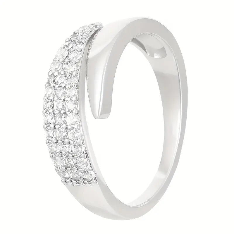 Alpenfeld | Eleganter Goldring mit funkelnden Steinen (1 kaufen, 1 gratis dazu)