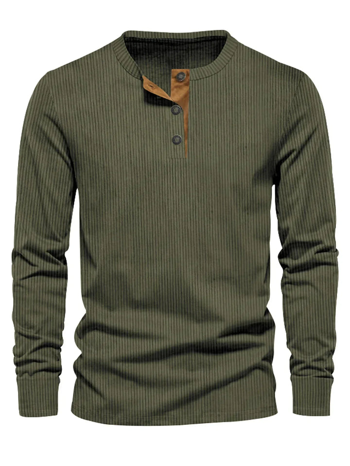 Alpenfeld | Klassisches Herren-Langarmshirt