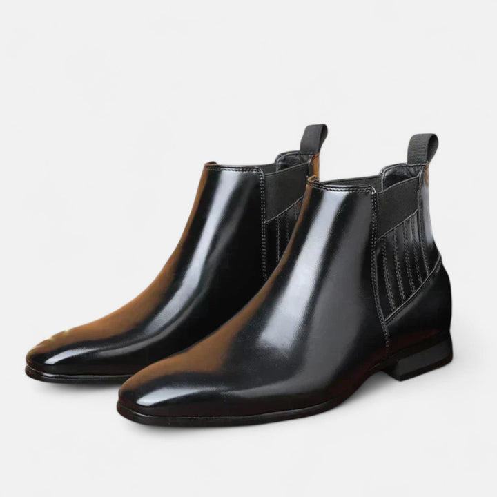 Alpenfeld | Elegante Herren-Stiefeletten aus hochwertigem Kunstleder