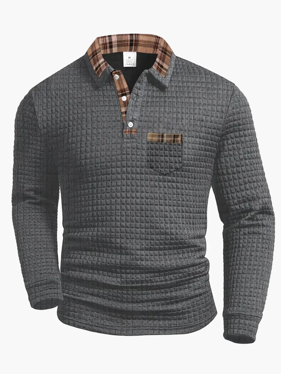 Sommerfeld | Langarm-Poloshirt mit Steppmuster